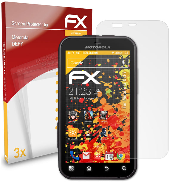 atFoliX FX-Antireflex Displayschutzfolie für Motorola DEFY