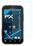 Schutzfolie atFoliX kompatibel mit Motorola DEFY+, ultraklare FX (3X)