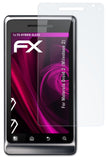 Glasfolie atFoliX kompatibel mit Motorola Droid 2 (Milestone 2), 9H Hybrid-Glass FX