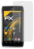 Panzerfolie atFoliX kompatibel mit Motorola Droid 4, entspiegelnde und stoßdämpfende FX (3X)