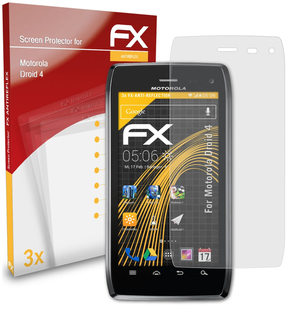 atFoliX FX-Antireflex Displayschutzfolie für Motorola Droid 4