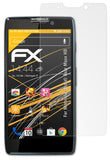 Panzerfolie atFoliX kompatibel mit Motorola (Droid) Razr Maxx HD, entspiegelnde und stoßdämpfende FX (3X)