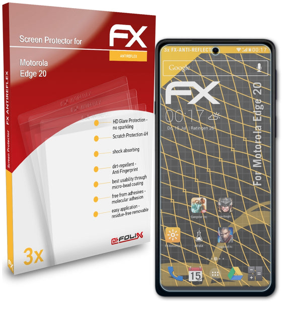 atFoliX FX-Antireflex Displayschutzfolie für Motorola Edge 20