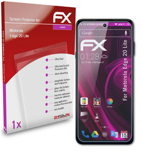 atFoliX FX-Hybrid-Glass Panzerglasfolie für Motorola Edge 20 Lite