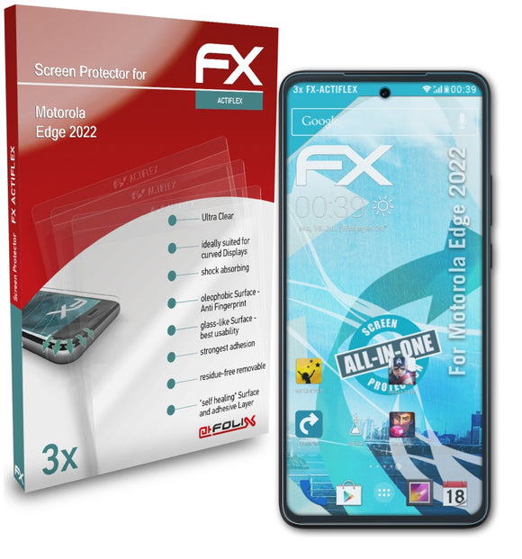 atFoliX FX-ActiFleX Displayschutzfolie für Motorola Edge (2022)