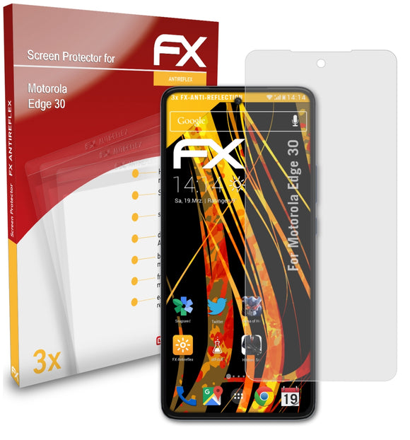 atFoliX FX-Antireflex Displayschutzfolie für Motorola Edge 30