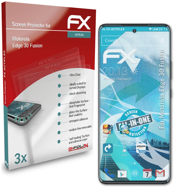 atFoliX FX-ActiFleX Displayschutzfolie für Motorola Edge 30 Fusion