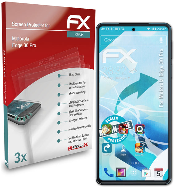 atFoliX FX-ActiFleX Displayschutzfolie für Motorola Edge 30 Pro