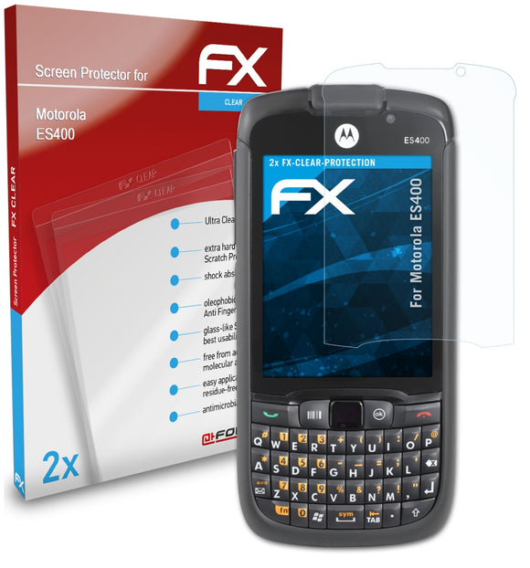 atFoliX FX-Clear Schutzfolie für Motorola ES400