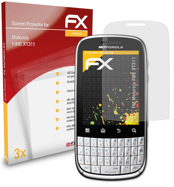 atFoliX FX-Antireflex Displayschutzfolie für Motorola FIRE XT311