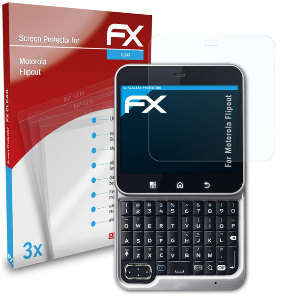 atFoliX FX-Clear Schutzfolie für Motorola Flipout