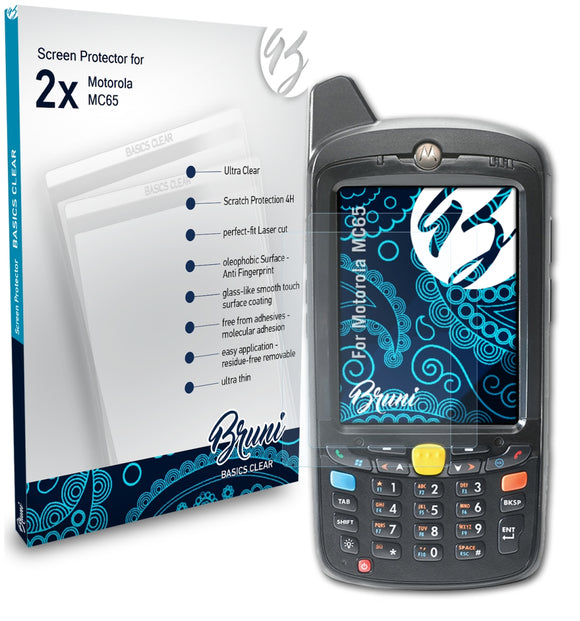 Bruni Basics-Clear Displayschutzfolie für Motorola MC65