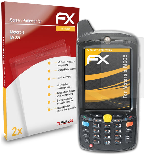 atFoliX FX-Antireflex Displayschutzfolie für Motorola MC65