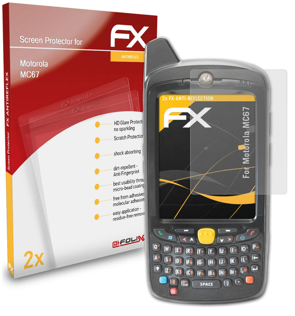 atFoliX FX-Antireflex Displayschutzfolie für Motorola MC67