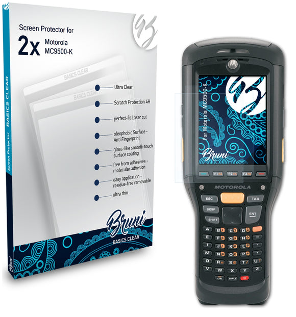 Bruni Basics-Clear Displayschutzfolie für Motorola MC9500-K