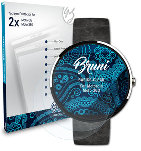 Bruni Basics-Clear Displayschutzfolie für Motorola Moto 360