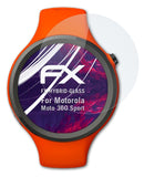 Glasfolie atFoliX kompatibel mit Motorola Moto 360 Sport, 9H Hybrid-Glass FX