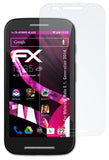 Glasfolie atFoliX kompatibel mit Motorola Moto E 1. Generation 2014, 9H Hybrid-Glass FX