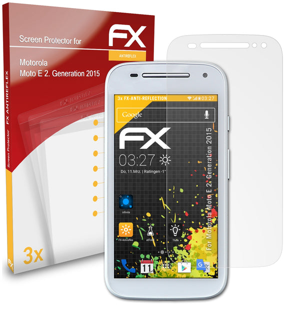 atFoliX FX-Antireflex Displayschutzfolie für Motorola Moto E (2. Generation 2015)