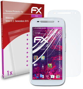 atFoliX FX-Hybrid-Glass Panzerglasfolie für Motorola Moto E (2. Generation 2015)