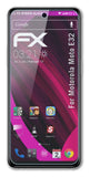 Glasfolie atFoliX kompatibel mit Motorola Moto E32, 9H Hybrid-Glass FX