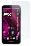Glasfolie atFoliX kompatibel mit Motorola Moto E6, 9H Hybrid-Glass FX