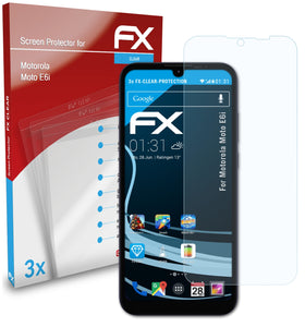 atFoliX FX-Clear Schutzfolie für Motorola Moto E6i