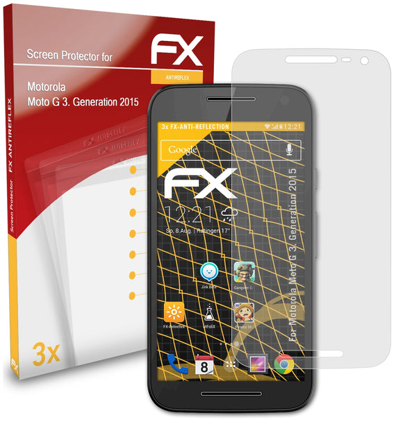 atFoliX FX-Antireflex Displayschutzfolie für Motorola Moto G (3. Generation 2015)