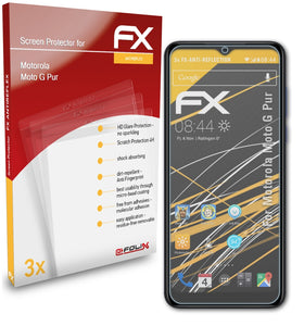 atFoliX FX-Antireflex Displayschutzfolie für Motorola Moto G Pur