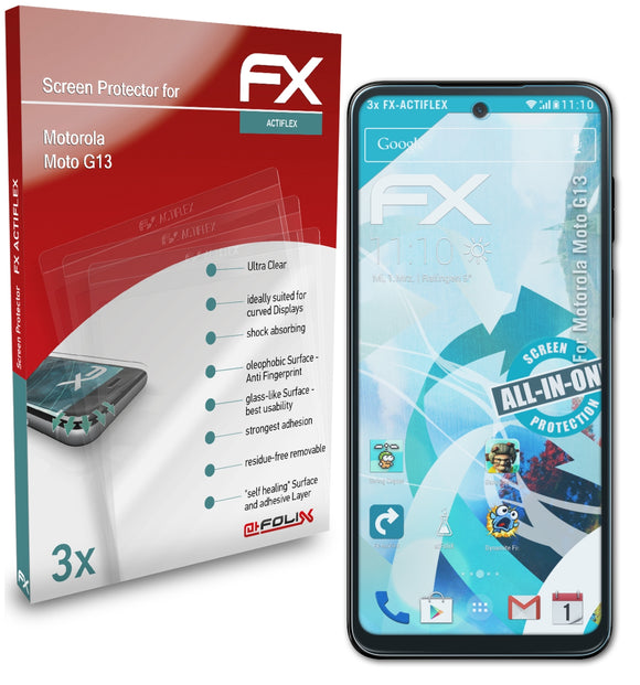atFoliX FX-ActiFleX Displayschutzfolie für Motorola Moto G13