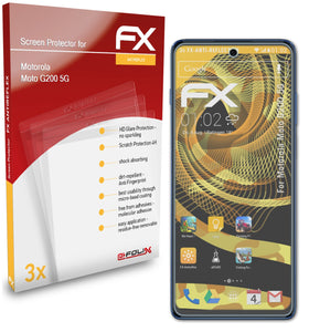 atFoliX FX-Antireflex Displayschutzfolie für Motorola Moto G200 5G