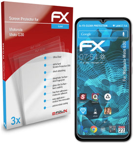 atFoliX FX-Clear Schutzfolie für Motorola Moto G30