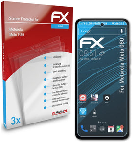 atFoliX FX-Clear Schutzfolie für Motorola Moto G60