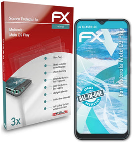 atFoliX FX-ActiFleX Displayschutzfolie für Motorola Moto G9 Play