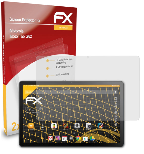 atFoliX FX-Antireflex Displayschutzfolie für Motorola Moto Tab G62