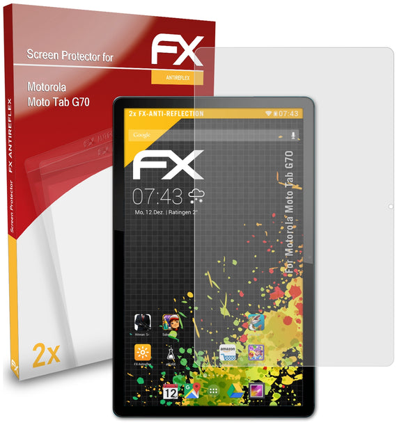atFoliX FX-Antireflex Displayschutzfolie für Motorola Moto Tab G70