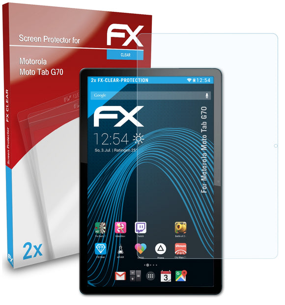 atFoliX FX-Clear Schutzfolie für Motorola Moto Tab G70