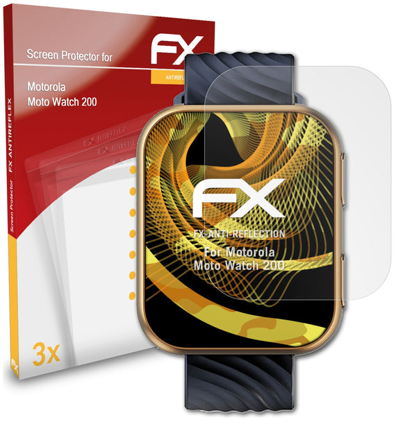 atFoliX FX-Antireflex Displayschutzfolie für Motorola Moto Watch 200