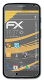 atFoliX Panzerfolie kompatibel mit Motorola Moto X 1. Generation 2013, entspiegelnde und stoßdämpfende FX Schutzfolie (3X)