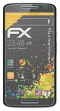 Panzerfolie atFoliX kompatibel mit Motorola Moto X Play, entspiegelnde und stoßdämpfende FX (3X)