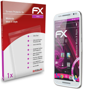 atFoliX FX-Hybrid-Glass Panzerglasfolie für Motorola Moto X Style