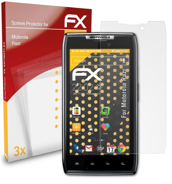 atFoliX FX-Antireflex Displayschutzfolie für Motorola Razr