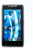 atFoliX Schutzfolie kompatibel mit Motorola Razr, ultraklare FX Folie (3X)