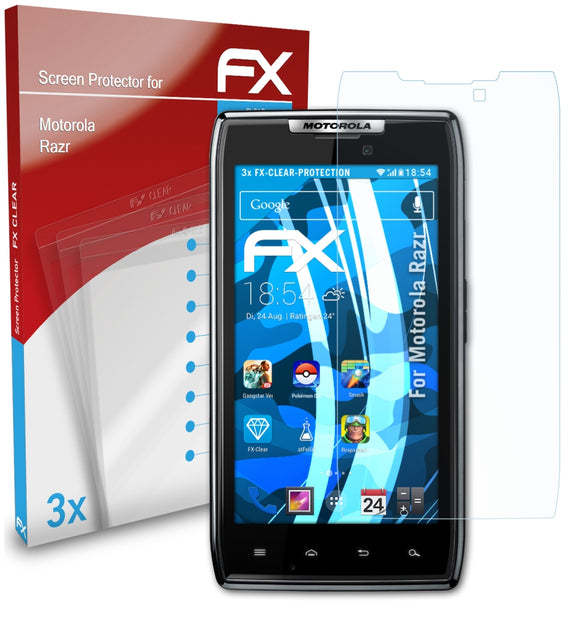 atFoliX FX-Clear Schutzfolie für Motorola Razr