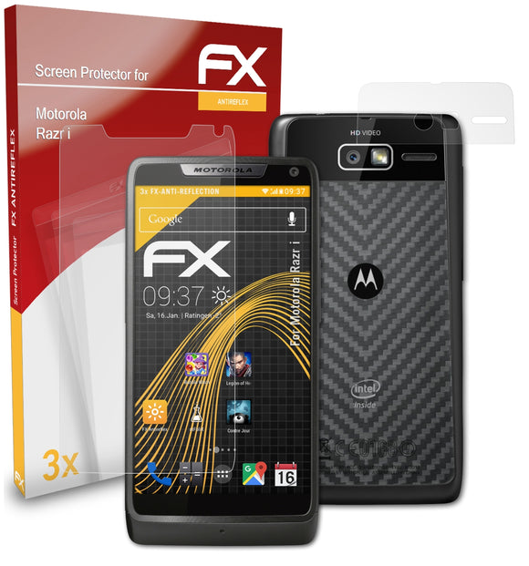atFoliX FX-Antireflex Displayschutzfolie für Motorola Razr i