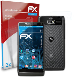 atFoliX FX-Clear Schutzfolie für Motorola Razr i