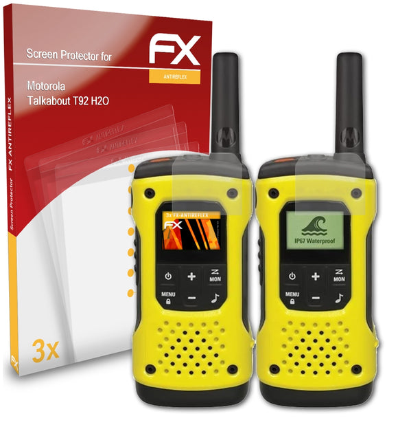 atFoliX FX-Antireflex Displayschutzfolie für Motorola Talkabout T92 H2O