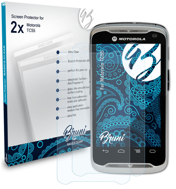 Bruni Basics-Clear Displayschutzfolie für Motorola TC55