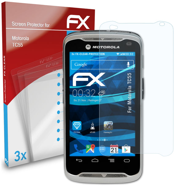 atFoliX FX-Clear Schutzfolie für Motorola TC55