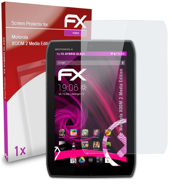atFoliX FX-Hybrid-Glass Panzerglasfolie für Motorola XOOM 2 Media Edition